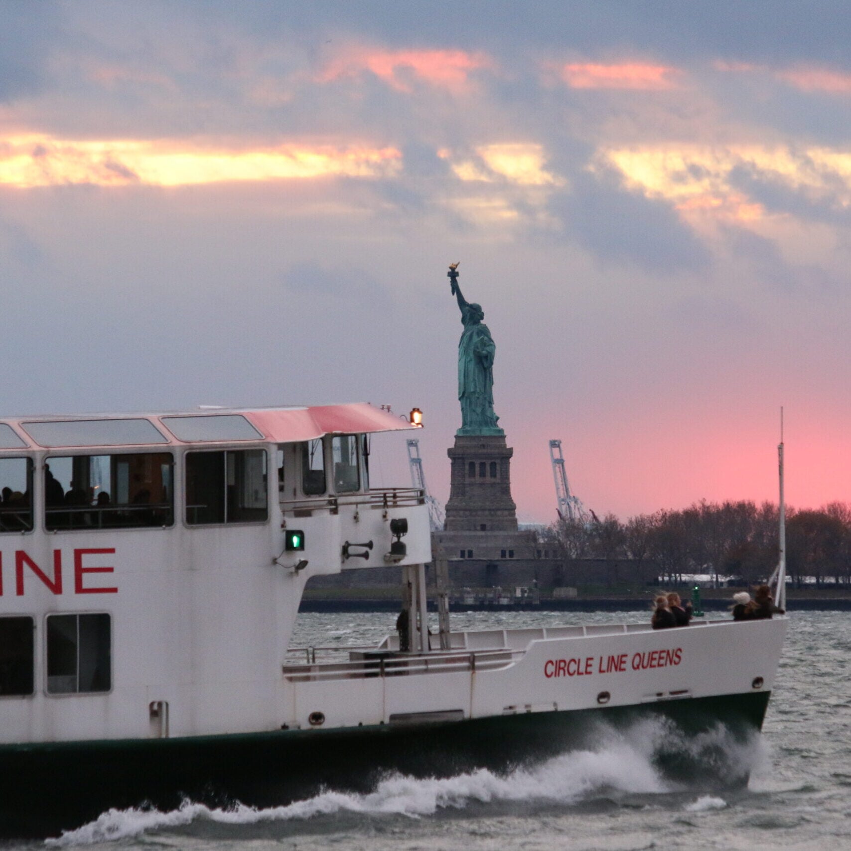 Circleline Cruises by the statue of liberty