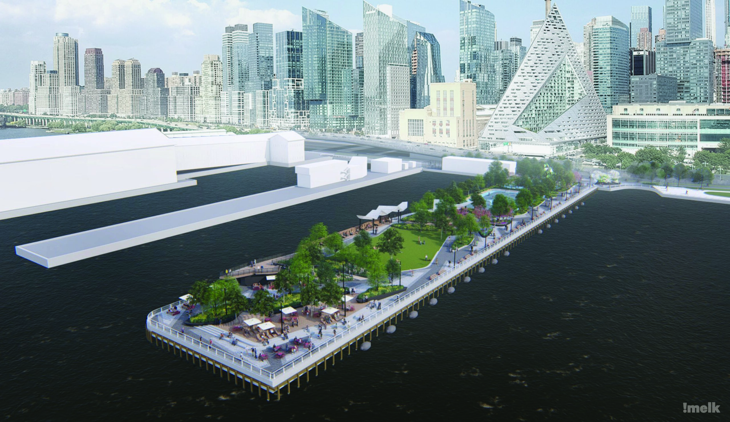 Pier 97 Rendering overhead shot