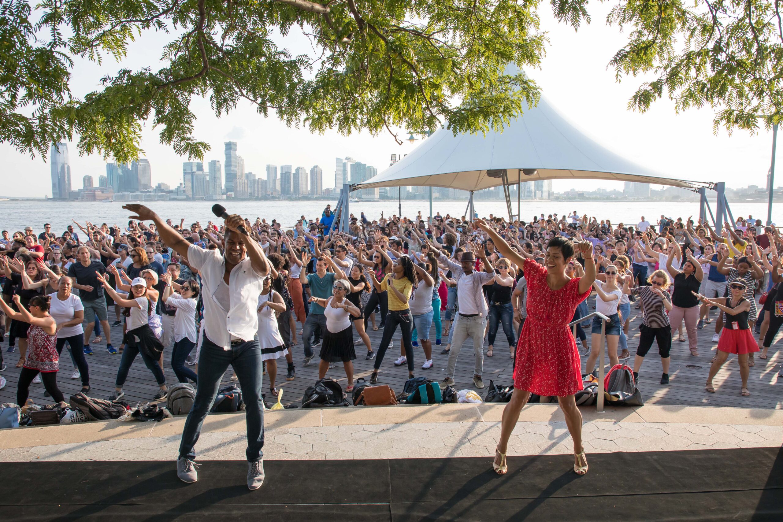 Talia brings down the house during Hudson River Park's Sunset Salsa with Talia