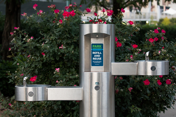 Refill stations for water to help curb single use plastics