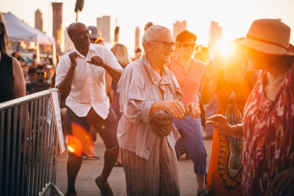 Dancing is for the young at heart at Blues BBQ in Hudson River Park