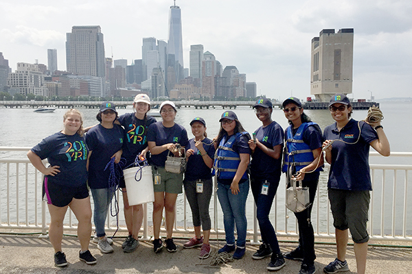 The Estuary Lab team smiles for the camera