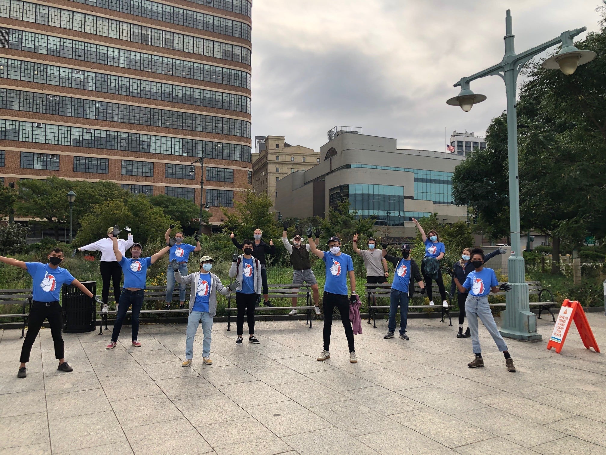 ThankView Volunteers Socially Distanced In Field 2020