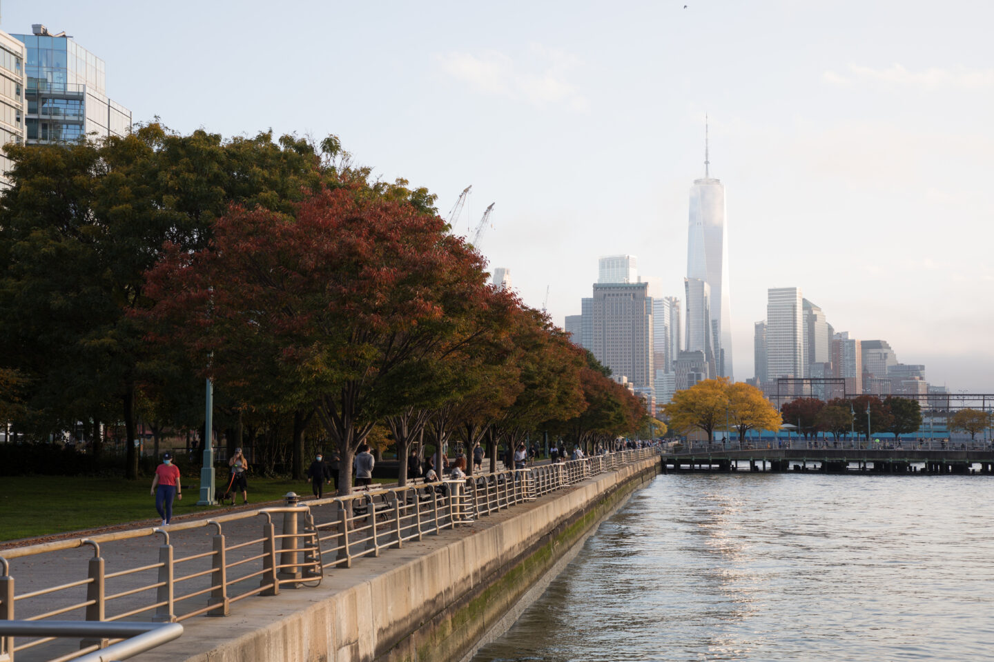 Greenwich Village esplanade autumn view 2020