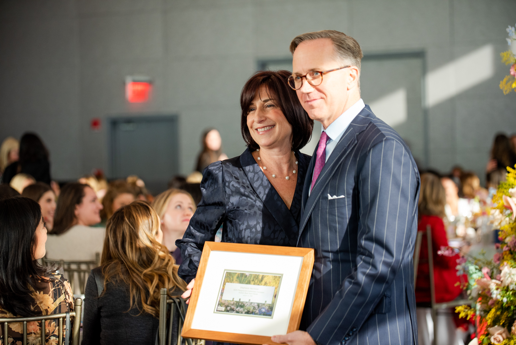 Stephanie Hochman and Daniel J. Williams at the Hudson River Park