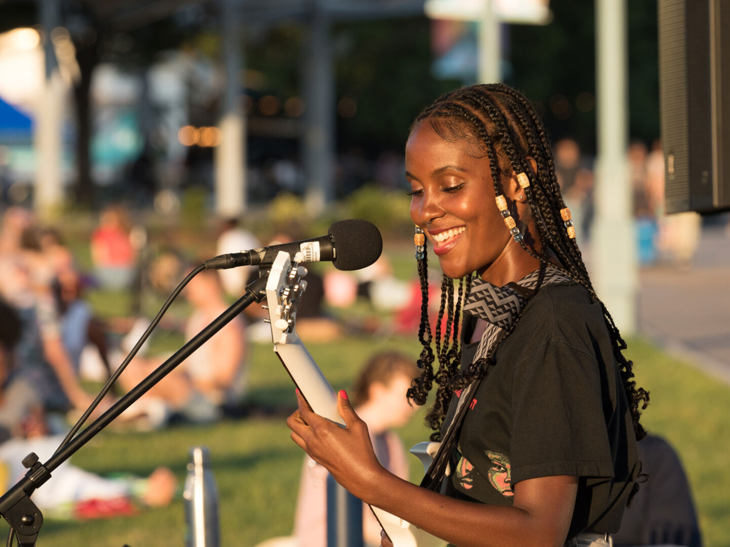 Koku Gonza performs on Pier 45 at Hudson River Park