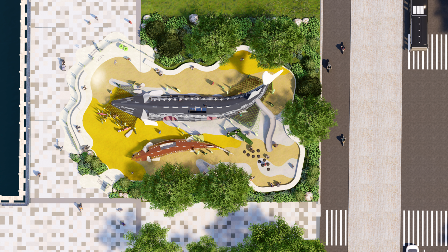 pier 26 science playground rendered from above